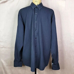 VISCONTI UOMO Jacquard  Cotton Dress Shirt‎ XL